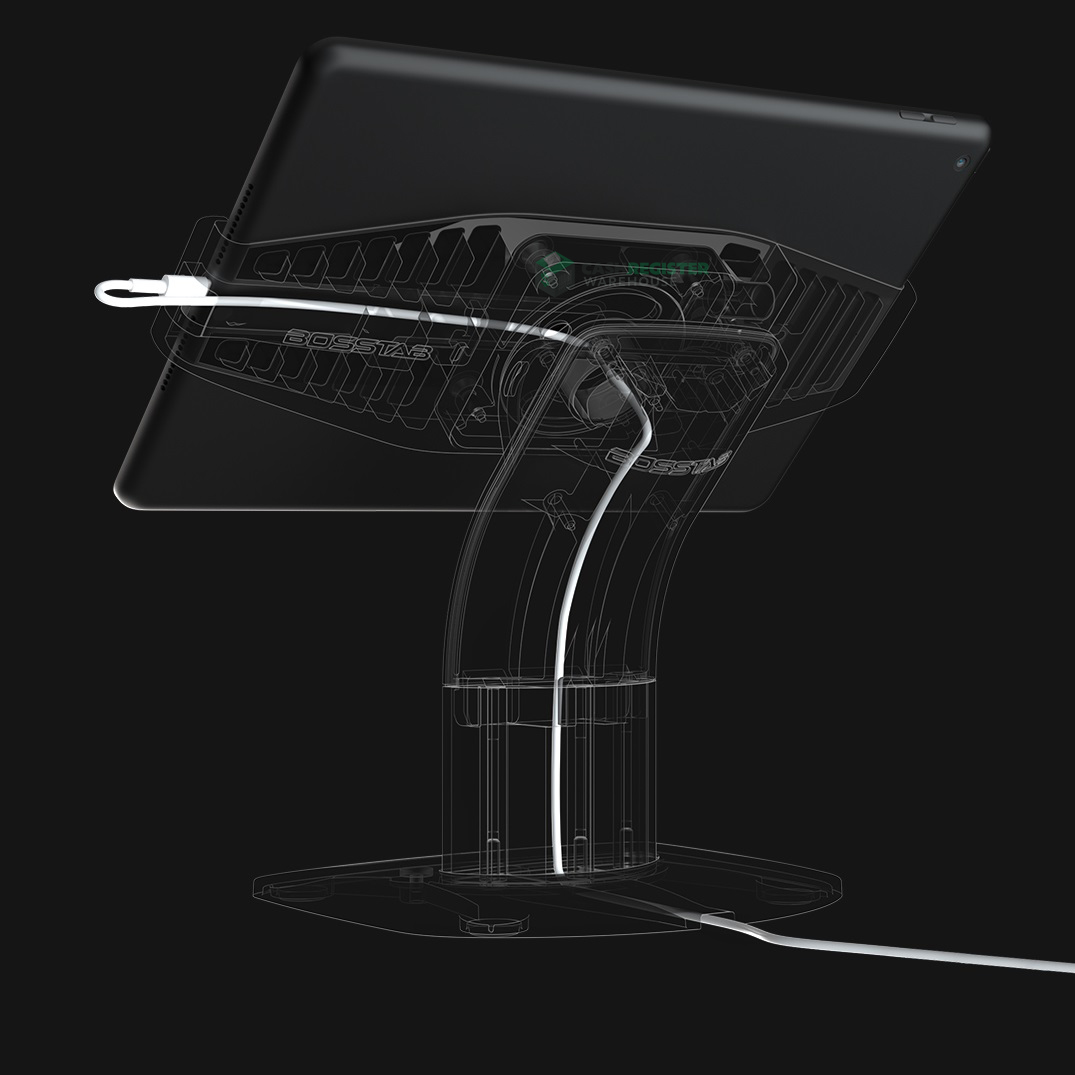 The Edge Evo iPad Stand Cable Management