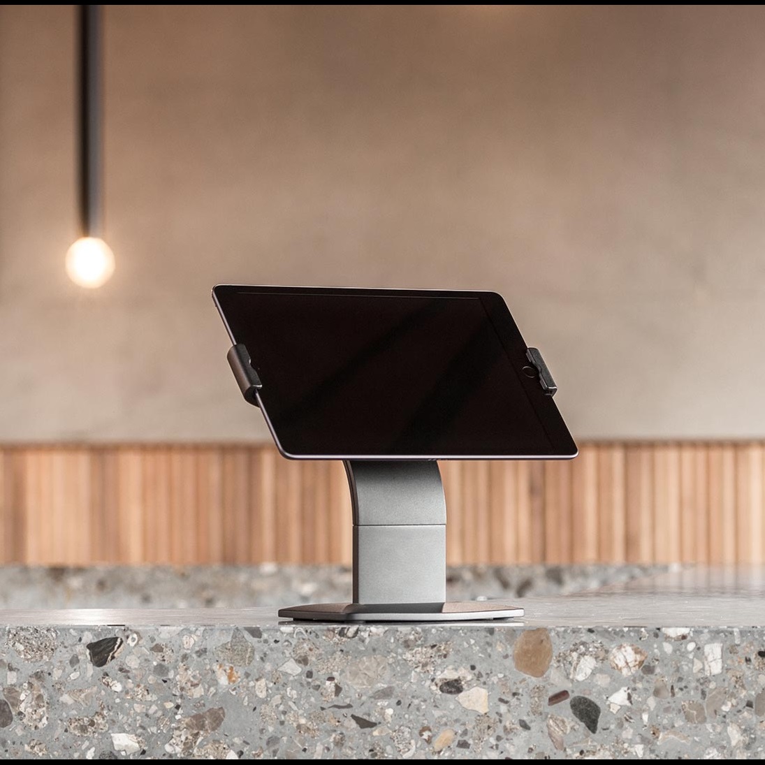 The Edge Evo iPad Stand on Bench