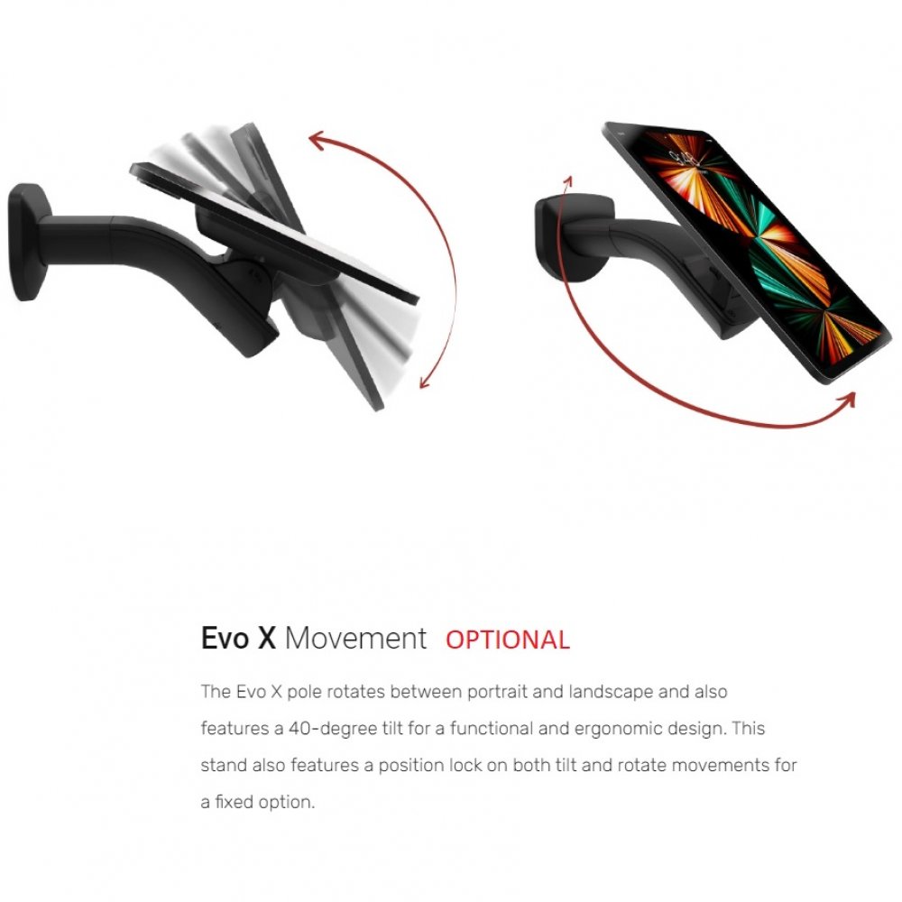 Touch Evo Wall Mount Evo X Option