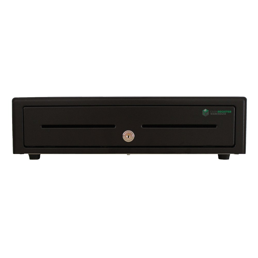 VPOS EC-410 V2 Cash Drawer Black Front W