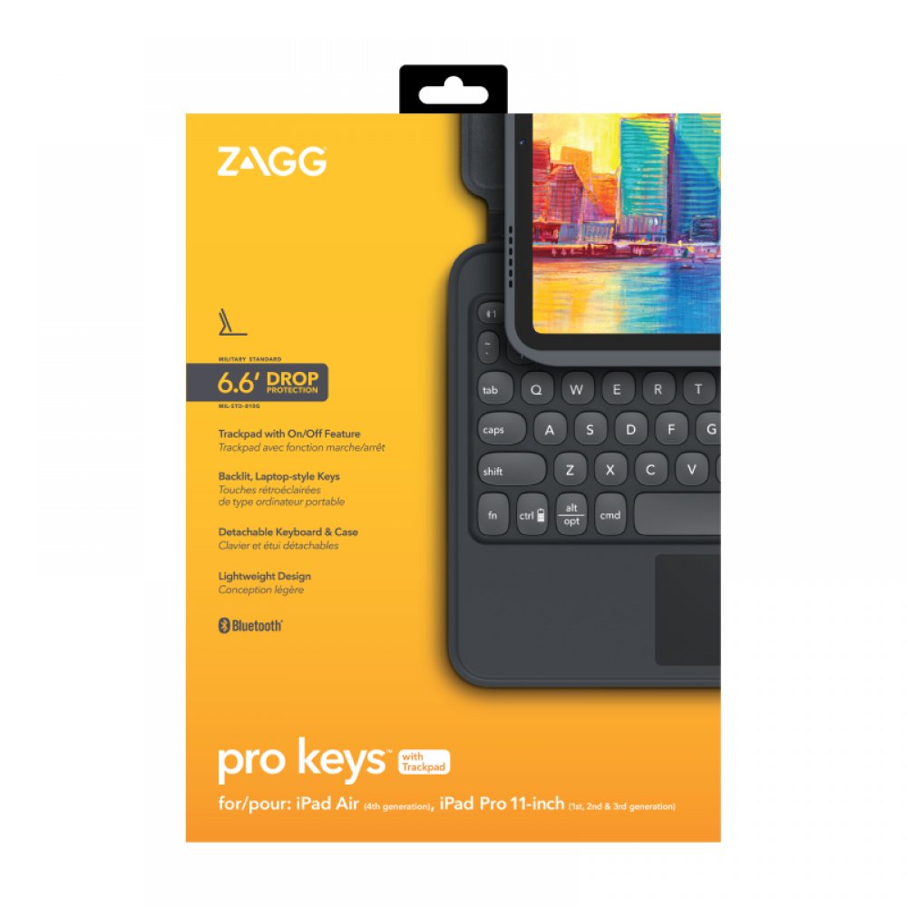 Zagg iPad 10.2 Pro Key Keyboard Case wit