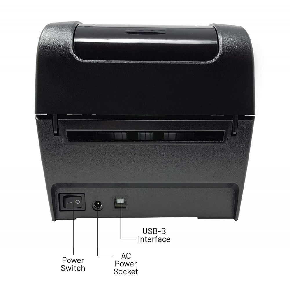 Zebra DA210 Label Printer Back