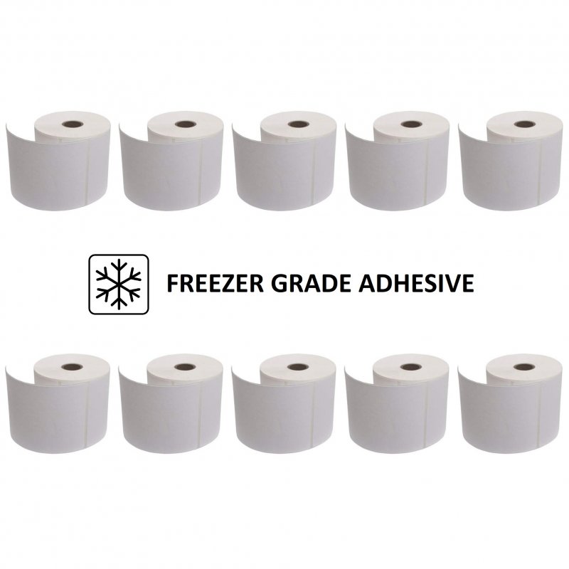 100x150 Freezer Direct Thermal Labels with 38mm Core - 10 Rolls
