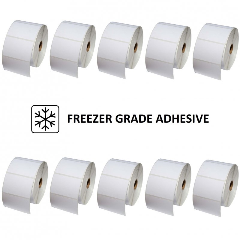 100x65 Freezer Direct Thermal Labels with 38mm Core - 10 Rolls