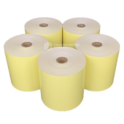 80x80 Yellow Thermal Paper Rolls - 50 Rolls