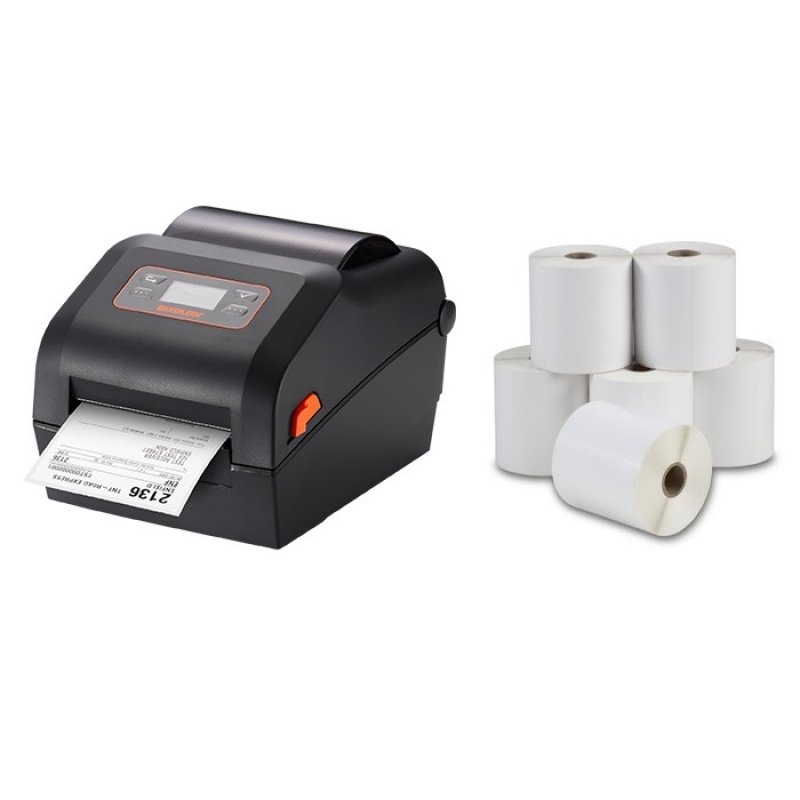 Bixolon XD5-40d Wireless Shipping Label Printer Bundle