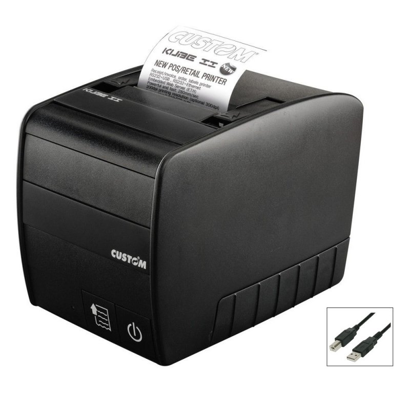 Custom Kube II Thermal Receipt Printer USB Serial