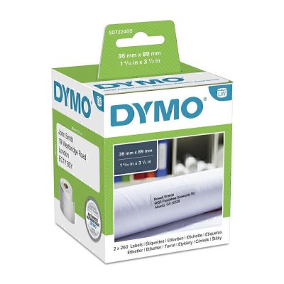 Dymo Labelwriter 36x89mm Large Address Labels - 2 Rolls