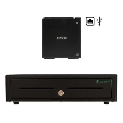 Epson TM-M30II Receipt Printer (USB & Ethernet) + Cash Drawer Bundle