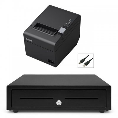 Epson TM-T82III USB + Cash Drawer Bundle