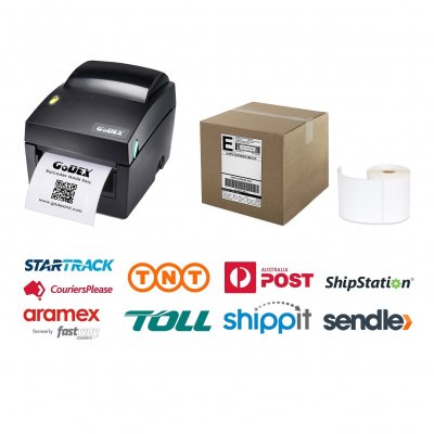 GoDEX DT4x+ Wireless Shipping Label Printer Bundle