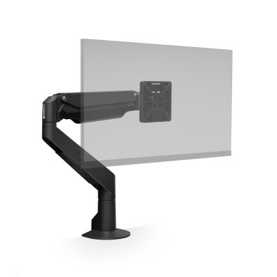 HAT Collective E2 Single Monitor Arm with Top Down Clamp Black