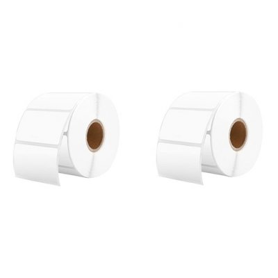 MUNBYN ITLP-SQ2 2.25" x 1.25" Thermal Sticker Labels 2 Pack - White