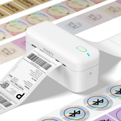 MUNBYN RealWriter RW402B 4" Bluetooth Direct Thermal Label Printer