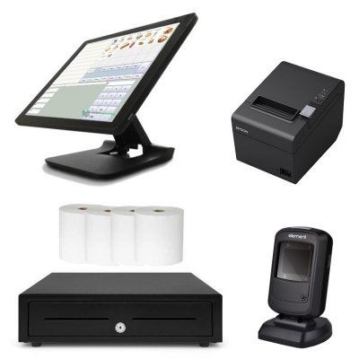 NeoPOS POS System Bundle with Element P220 Barcode Scanner