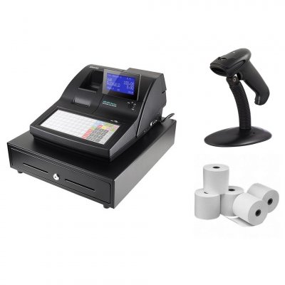 Sam4s NR510 Cash Register + Nexa ZED 1600 Scanner Bundle