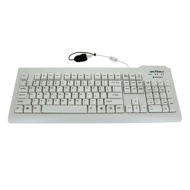 Seal Shield 104K IP68 Rated Medical Grade Waterproof Keyboard USB