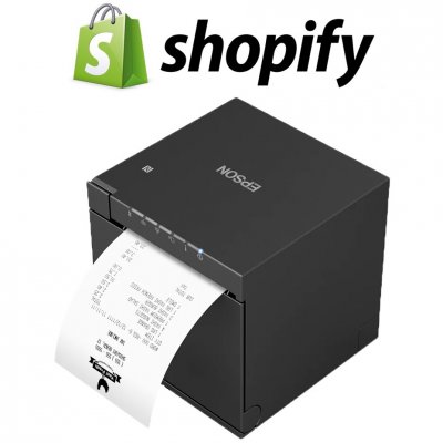 Shopify POS Compatible Epson TM-M30III Bluetooth Thermal Receipt Printer Black