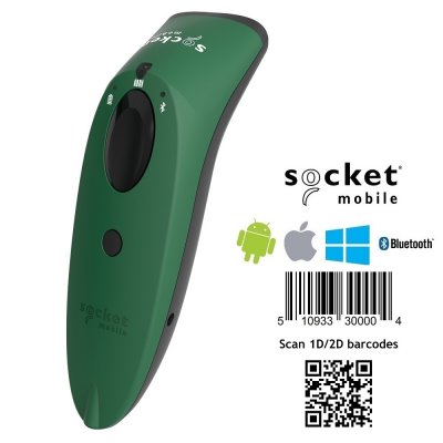 SocketScan S720 2D Bluetooth Barcode Scanner & QR Code Reader Green