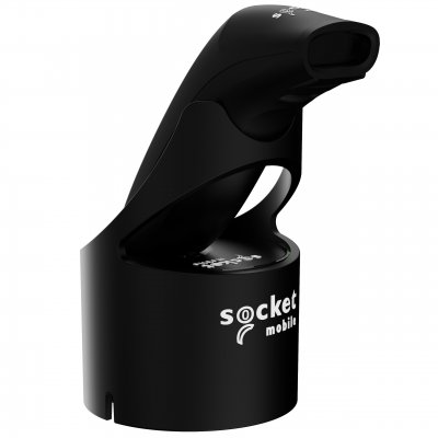 SocketScan S721 2D Bluetooth (BLE) Barcode Scanner, Black & Black USB-C Dock