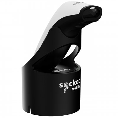 SocketScan S741 2D Bluetooth (BLE) Barcode Scanner, White & Black USB-C Dock