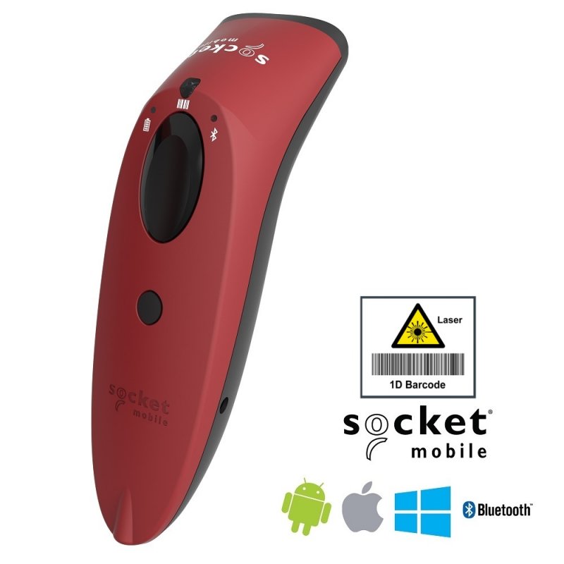 Socket S730 Barcode Scanner 1D Laser - Red