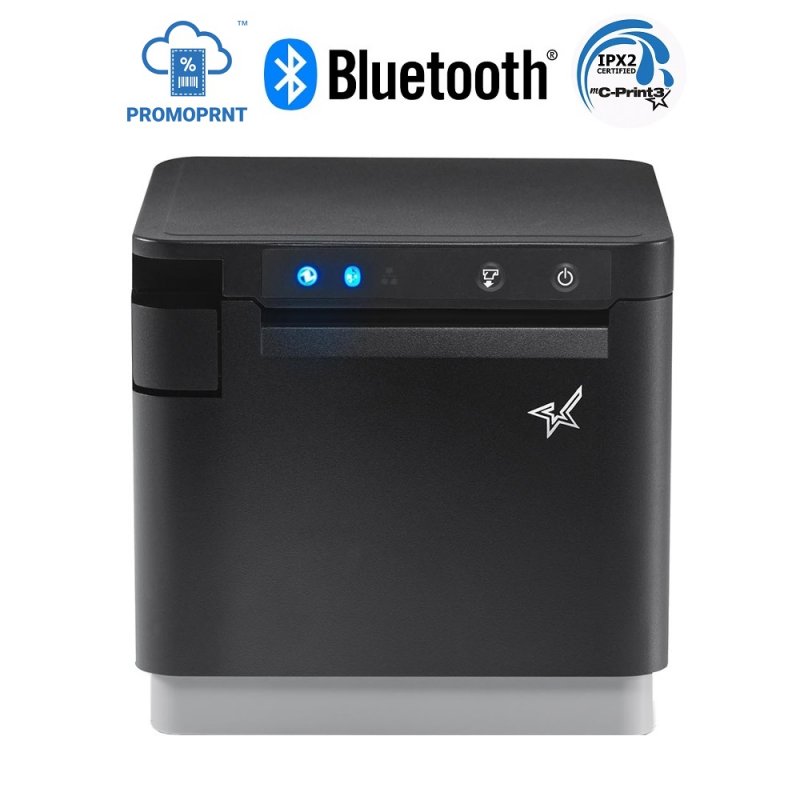 Star mC-Print3 Bluetooth Receipt Printer Black