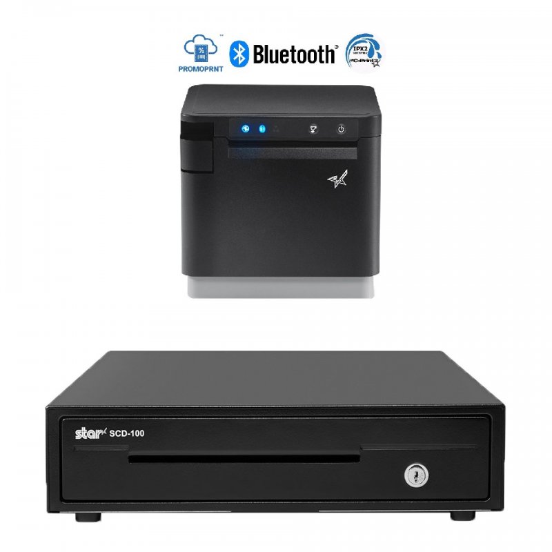 Star MC-Print3 Receipt Printer + SCD-100 Cash Drawer Bundle