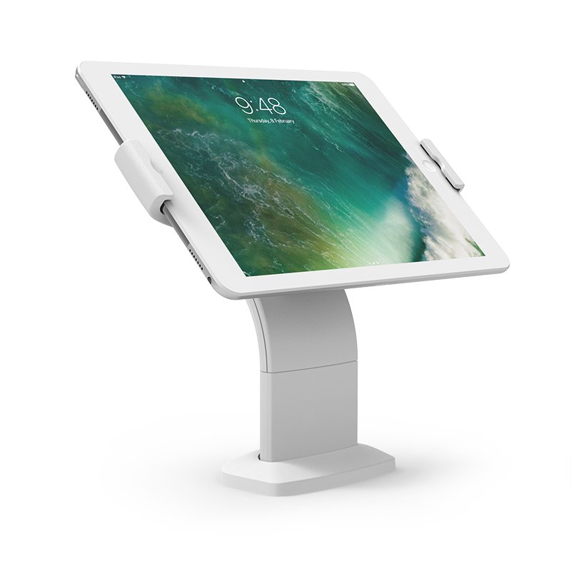 The Edge Evo iPad 10.2" Screw Mount Tablet Stand White