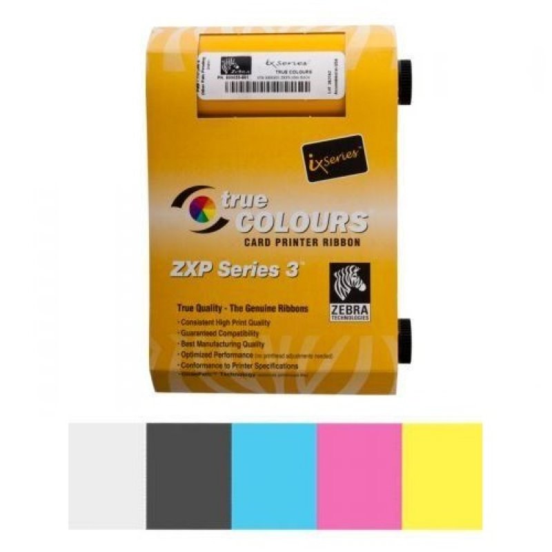 Zebra ZXP3 Colour Ribbon YMCKO 200 Images
